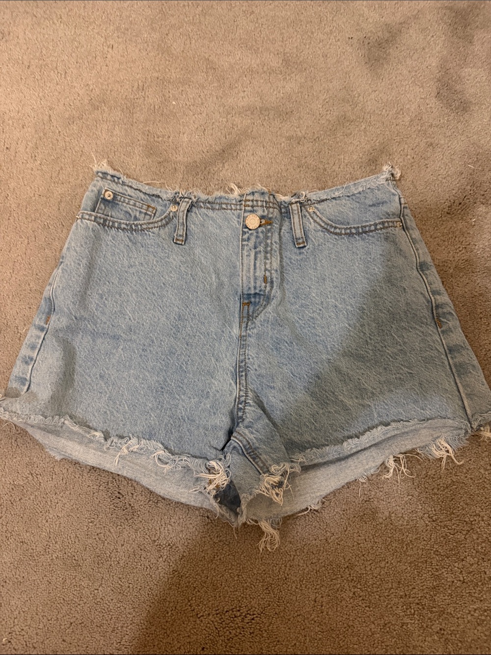 BDG Light Blue Denim Shorts